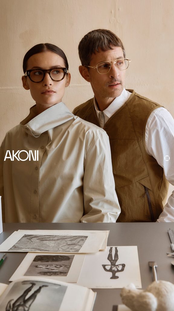 Akoni Couple with optical glasses